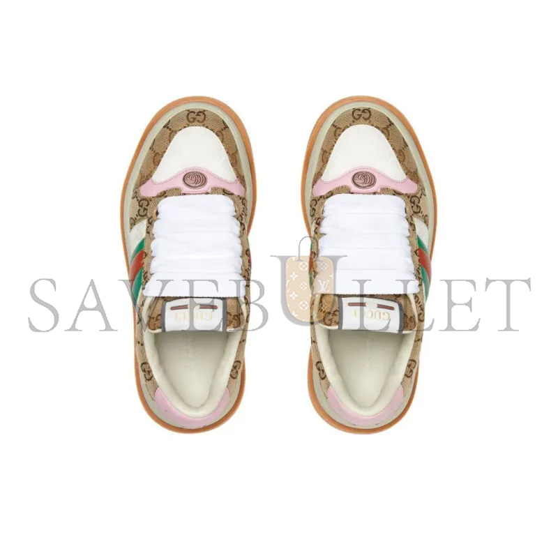 GUCCI WOMEN'S GG SNEAKER 'BEIGE PINK' WOMEN'S 817287